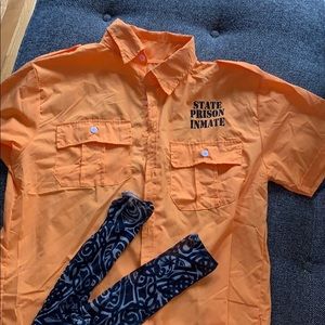 Men’s prisoner costume. Worn once.